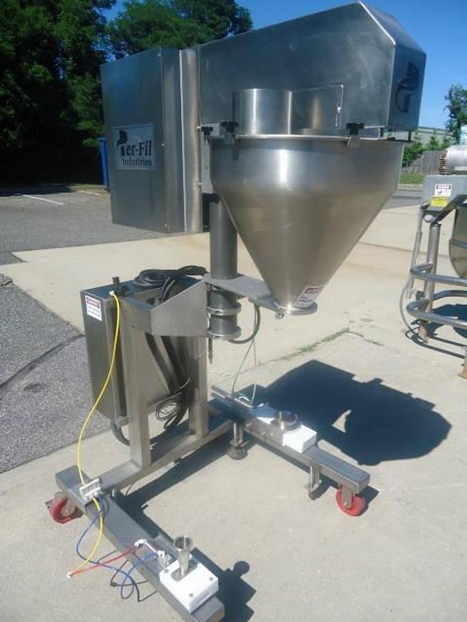 Used Per-Fil Pf-14fg Portable Auger Filler, All Stainless Steel