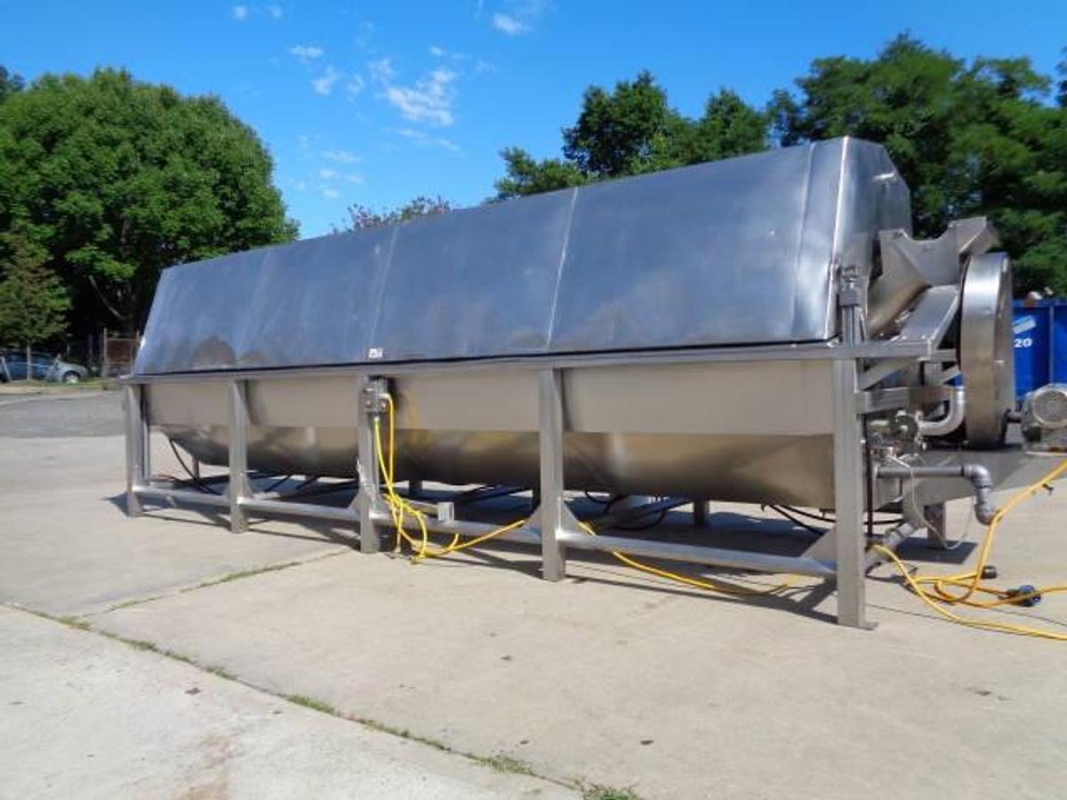 Used Hughes 48 In. Diameter Continuous Rotary Blancher/Cooker