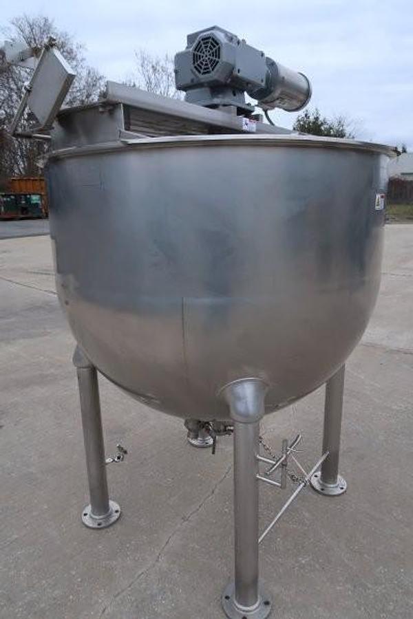 Used 300 Gallon Groen SS Hemispherical Scraper Agitated Kettle