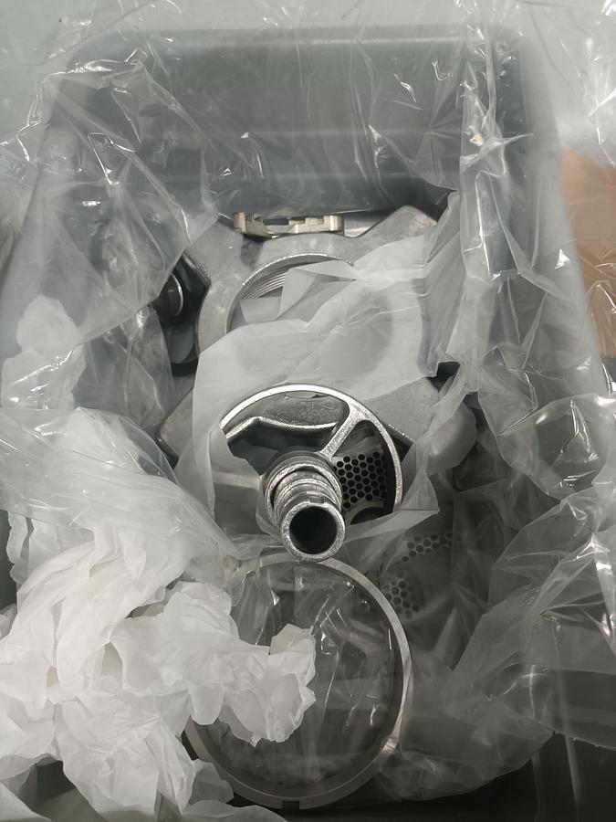 Used TecMaq Alimat Model 160 Meat Grinder, with Built-In Meat Mixer Kit