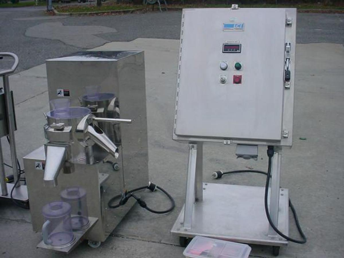 Used Lci (fuji Paudal) Stainless Steel Marumerizer With Control Panel