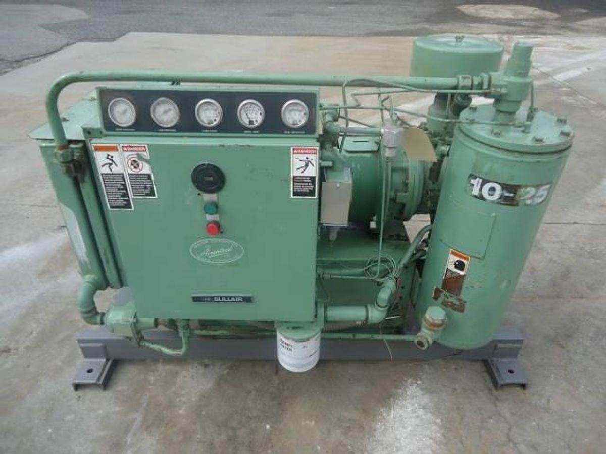 Used Sullair 10-25 Ac/Ac Air Compressor, 25 Hp