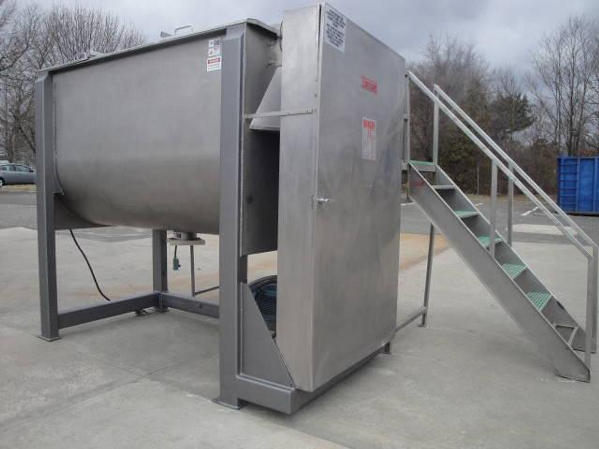 Used 120 Cu.ft. Stainless Double Ribbon Blender
