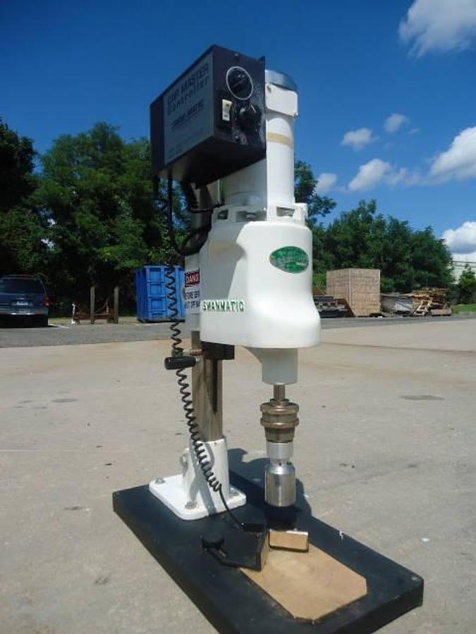 Used Swanmatic C-300 Tabletop Capper, Variable Speed–