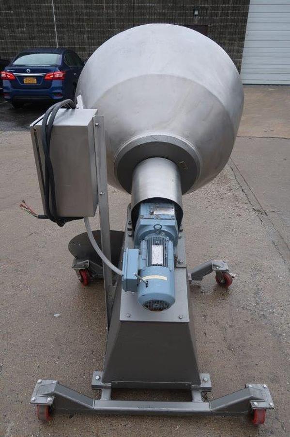 Used 42 In. Diameter Stainless Steel Coating Pan, With Interior Pins