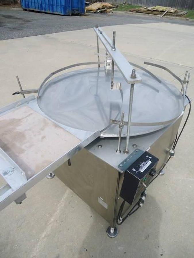 Used 36 In.diameter Kalish Rotary Unscrambling/Accumulating Table