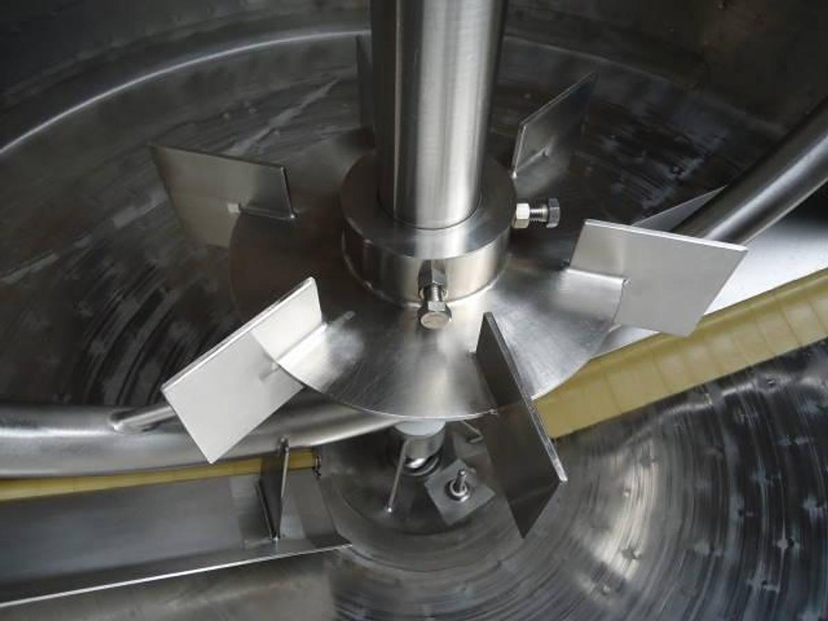 Used 500 Gallon Perma-San Stainless Steel Jacketed Dual Action Scraper Kettle, 316ss