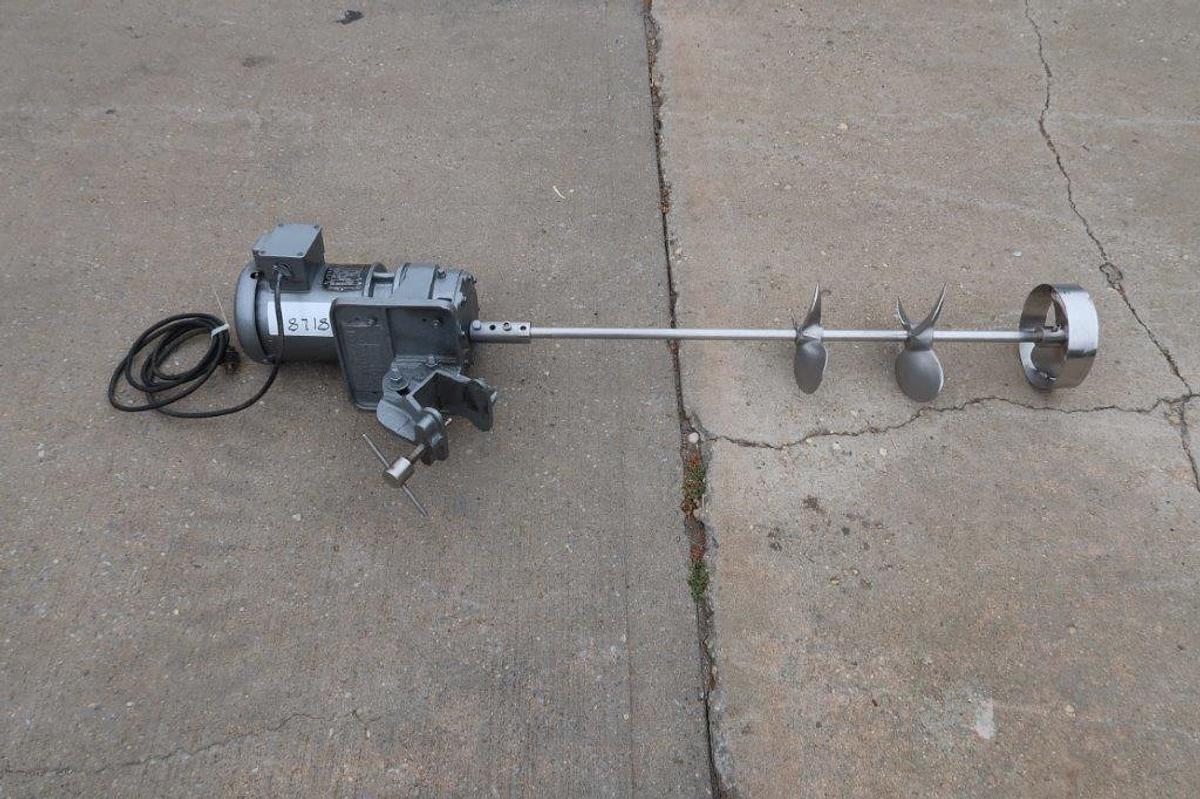 Used 1/2 HP Clamp-on Portable Agitator, Single Phase