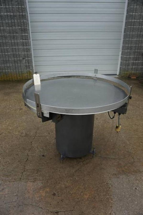 Used 48 In. Diameter Kaps All Rotary Unscrambling/Accumulating Table, Variable Speed