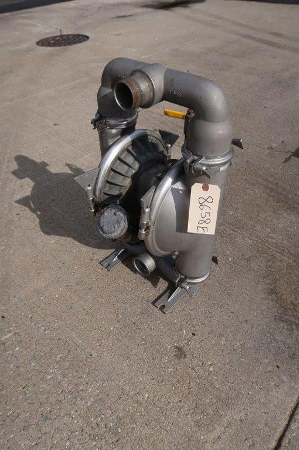 Used Wilden M8 Air Operated Double Diaphragm Pump, 316 SS