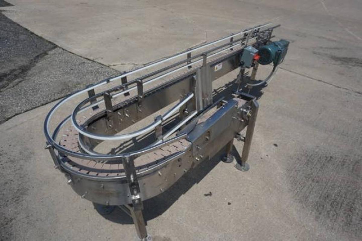 Used “U” Shaped Conveyor, Stainless Steel