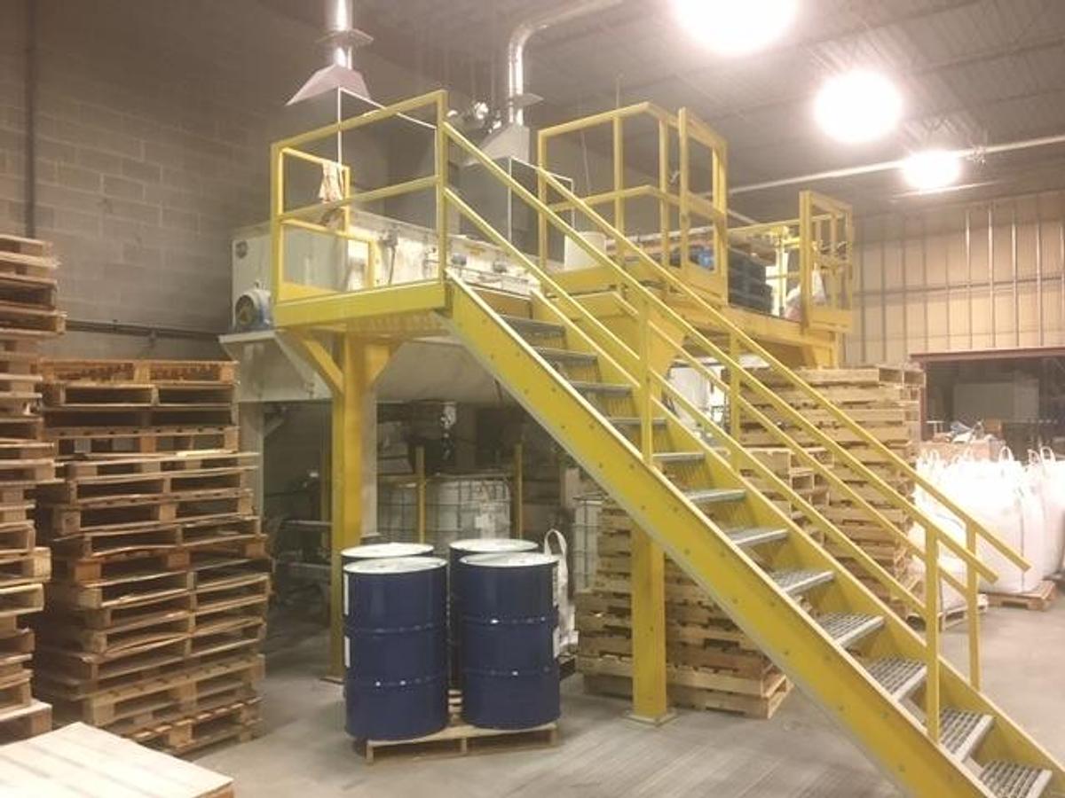 Used 200 Cu. Ft. Patterson Stainless Double Ribbon blender