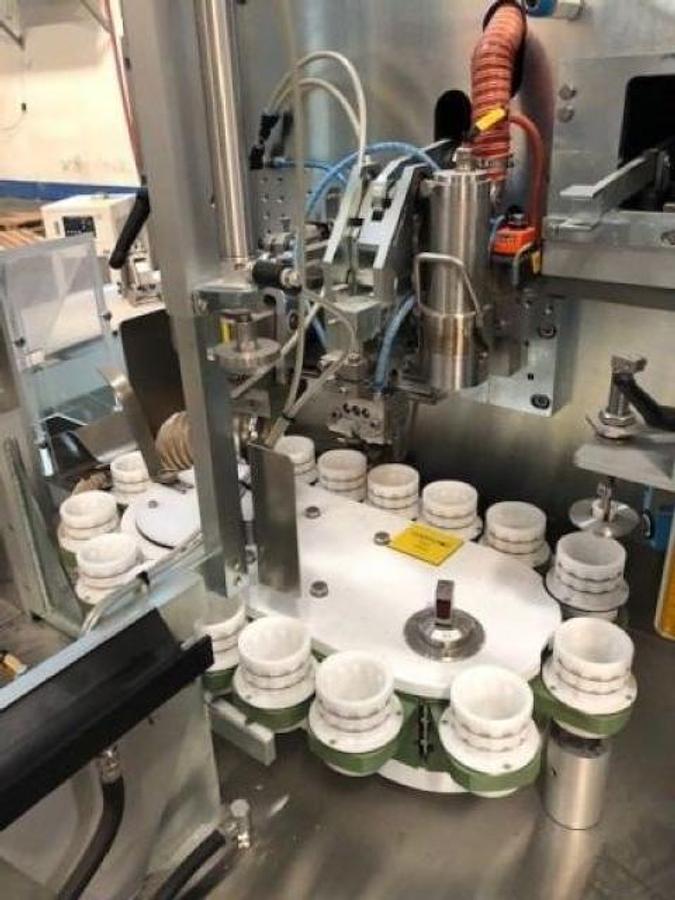 Used Nordenmatic NM402-HA Hot Air Tube Filling and Sealing Machine