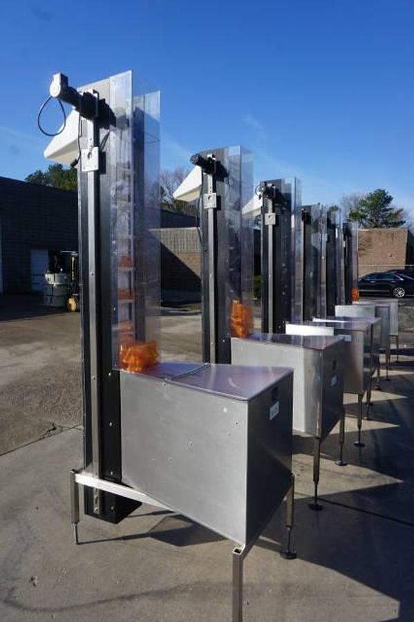 Used Omega Bottle/Cap Elevators/Feeders, 96 In. Discharge Height (5)
