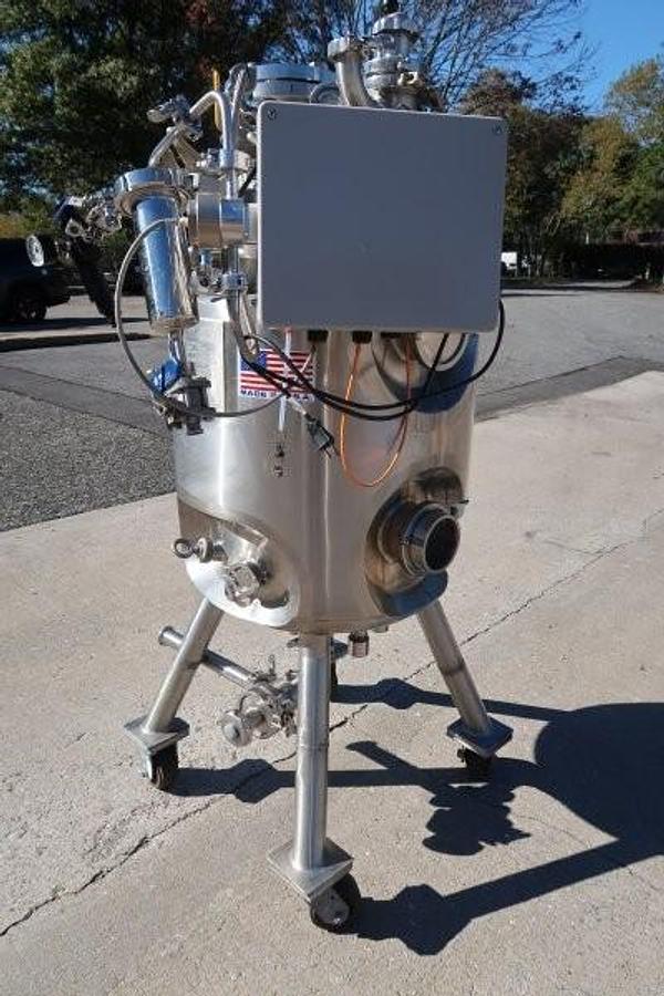 Used Precision Stainless 25 Gallon 316SS Jacketed Vacuum Pressure Vessel