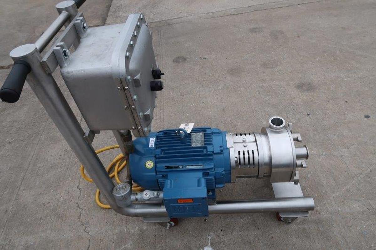 Used Ampco 10HP Stainless Steel Inline High Shear Mixer, XP