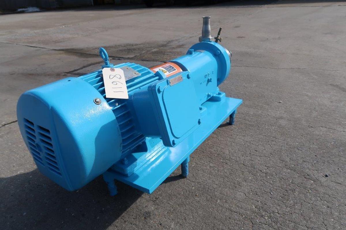 Used Waukesha SP4 Stainless Steel Inline High Shear Pump/Emulsifier, 10 HP XP