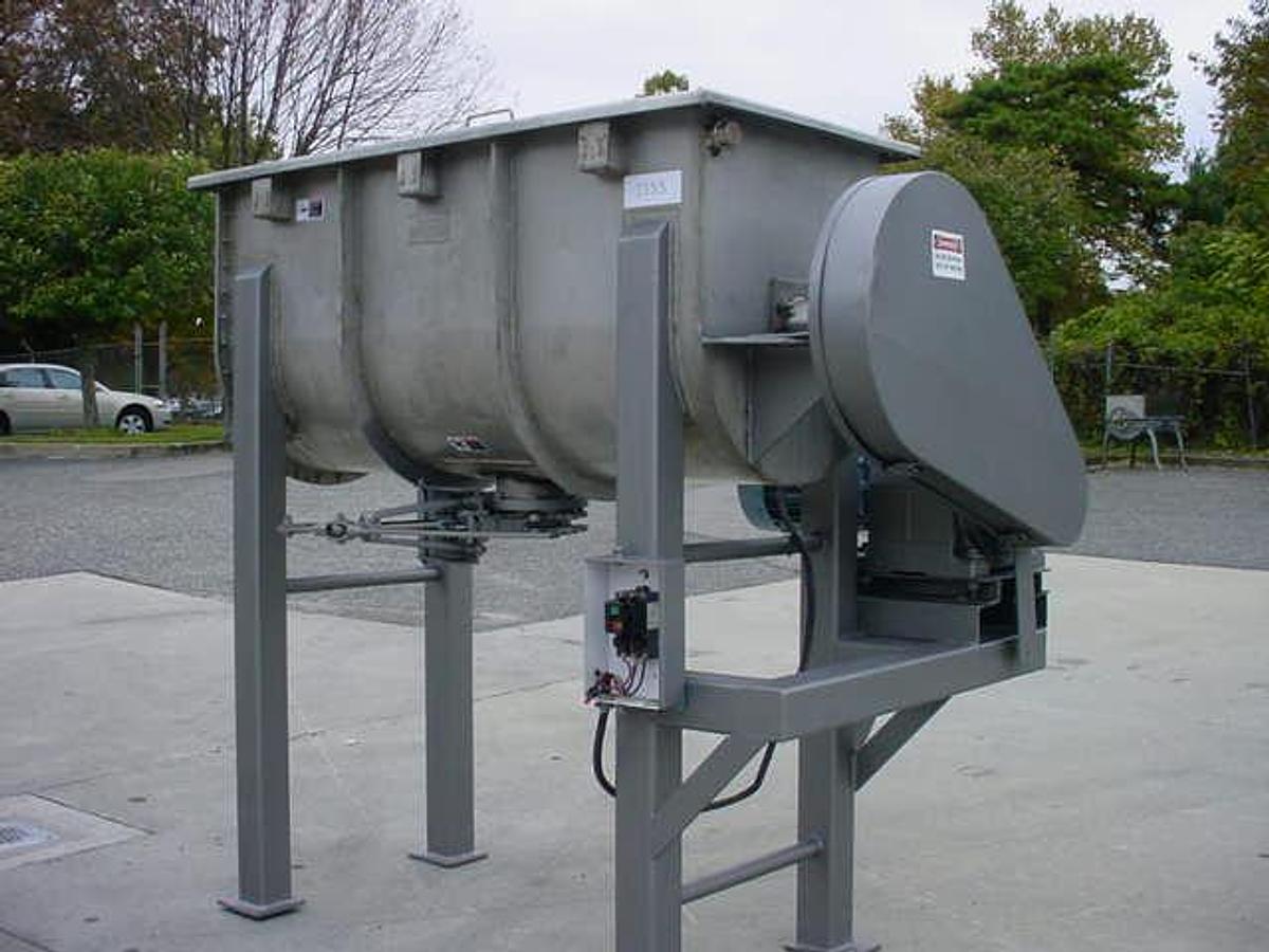 Used 20 Cu.ft. Westwood Stainless Steel Double Ribbon Blender, 10  Hp