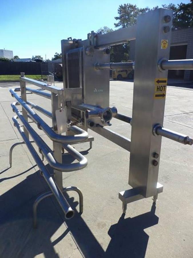 Used APV 134 Plate Stainless Steel Heat Exchanger, Sanitary