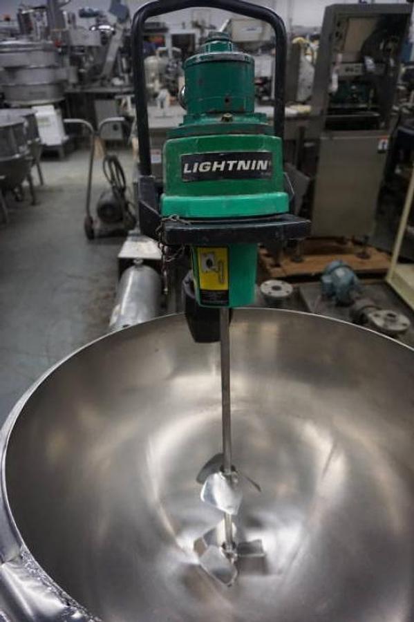Used Lightnin Air Operated Clamp On Mixer, SS Shaft
