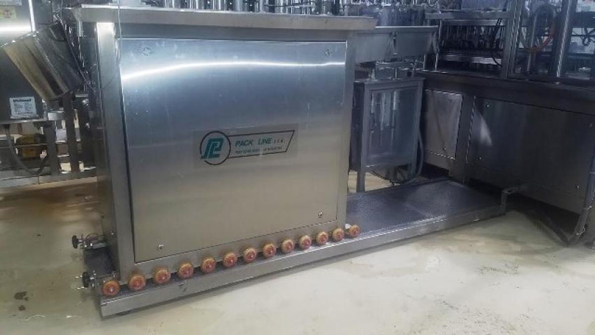 Used Pack Line 6-Lane Auto Cup Filling and Sealing Machine, up to 270 Per Minute