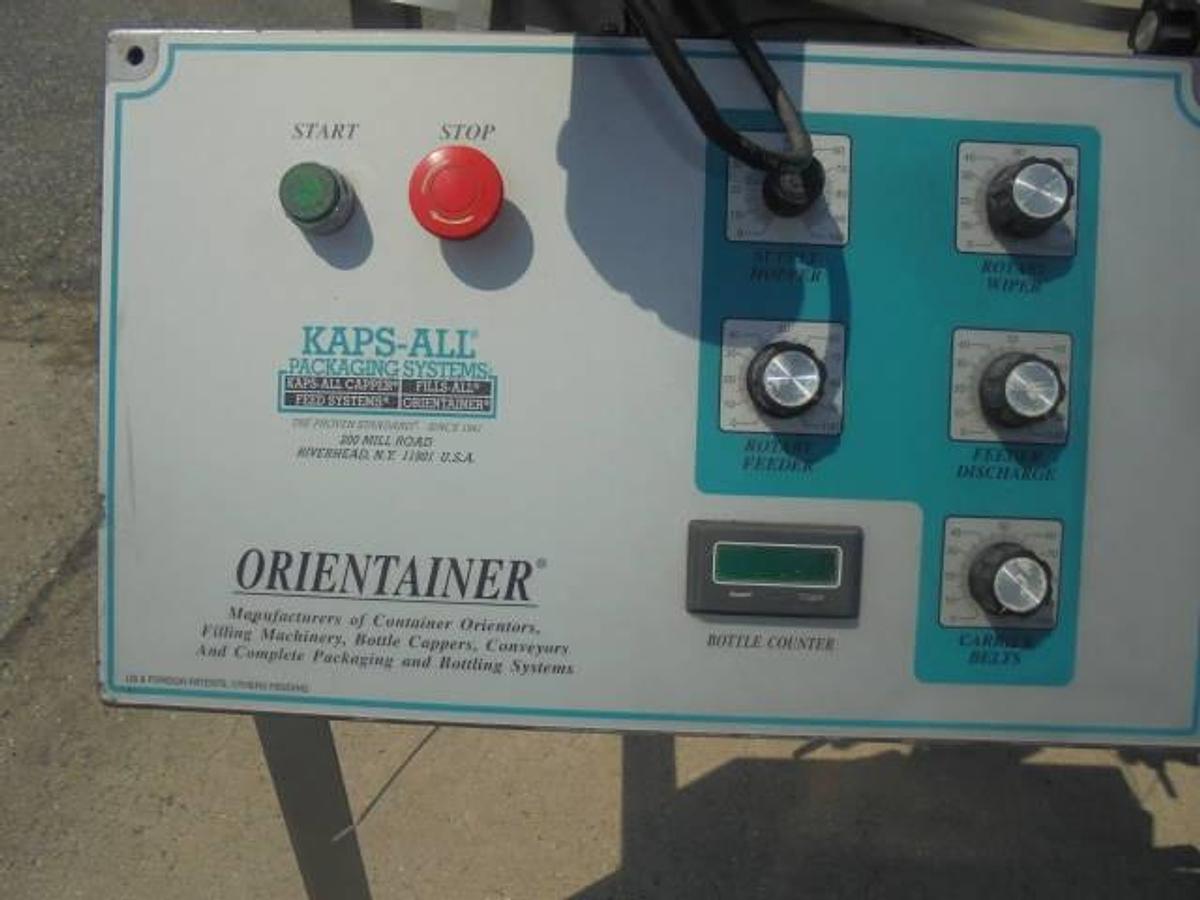 Used Kaps-All AU-6 Plastic Bottle Unscrambler