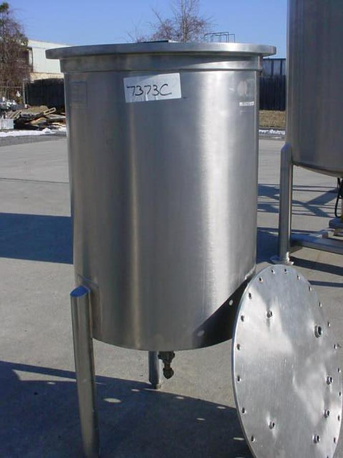 Used 60 Gallon B & G Stainless Steel Pressure Tank, Cone Bottom