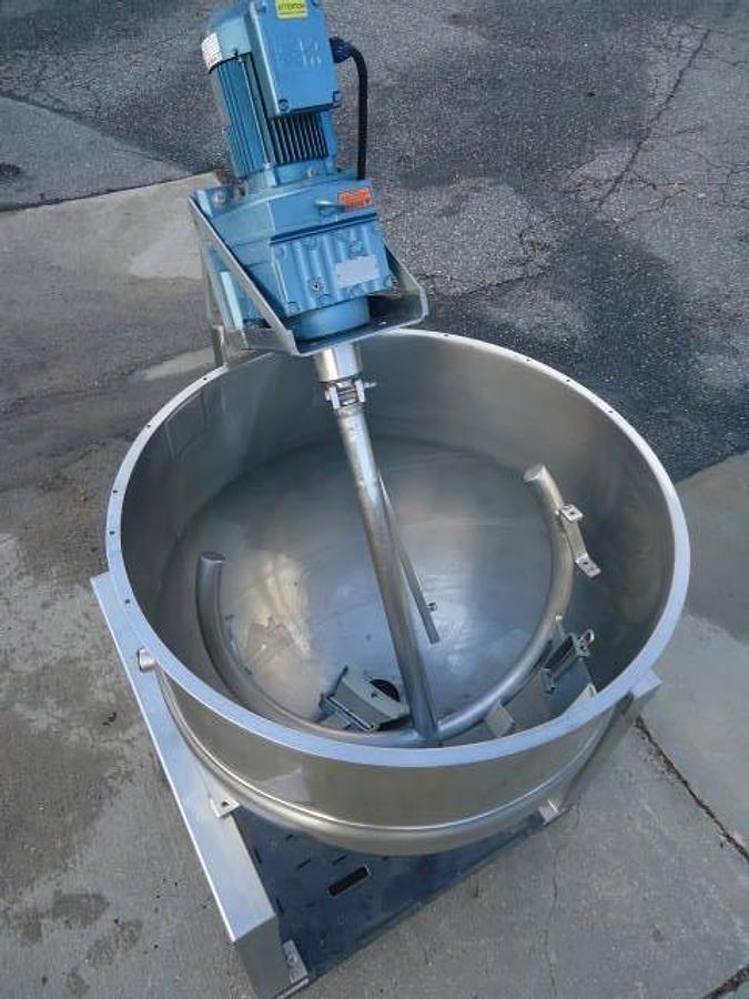 Used 150 Gallon Groen Ina/2 Jacketed Inclined Agitated Kettle, 316 Stainless