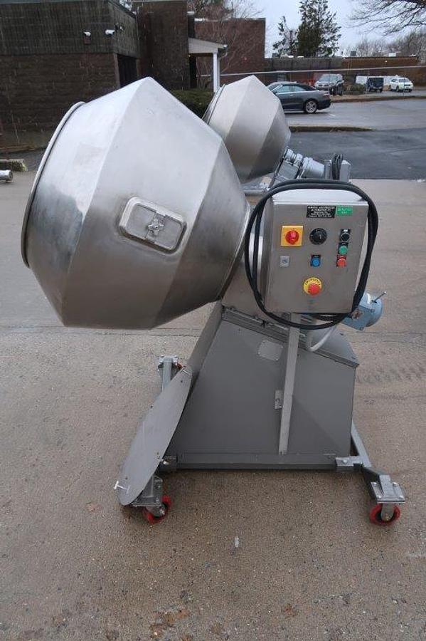 Used 42 In. Diameter Stainless Steel Coating Pan, With Interior Pins
