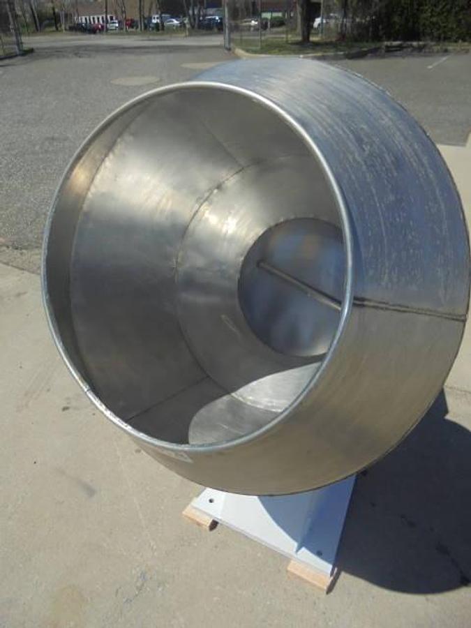 Used 36 Inch Diameter Stainless Steel Coating Pan, 1 HP Motor