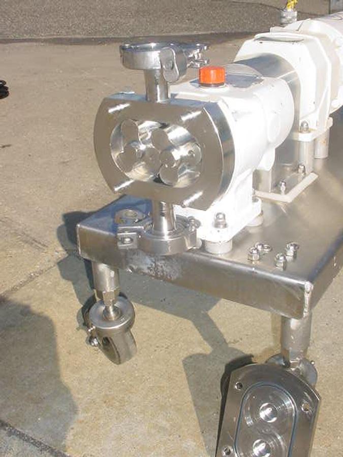 Used G & H Sanitary Rotary Gear Pump, Wash Down Motor