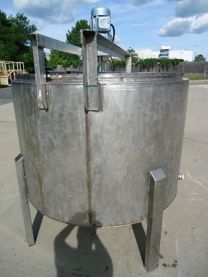 Used 400 Gallon Stainless Jacketed Mix Tank
