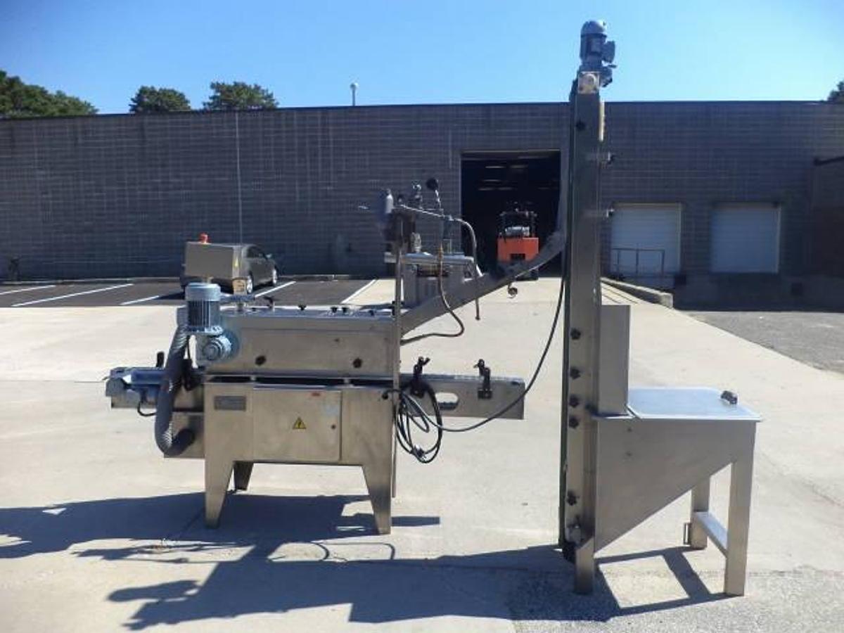 Used Emerito CT-2000 Steam Capping Machine, Stainless Steel