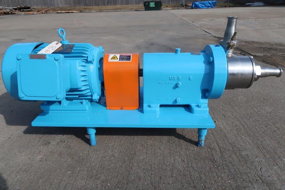 Used Waukesha SP4 Stainless Steel Inline High Shear Pump/Emulsifier, 10 HP XP