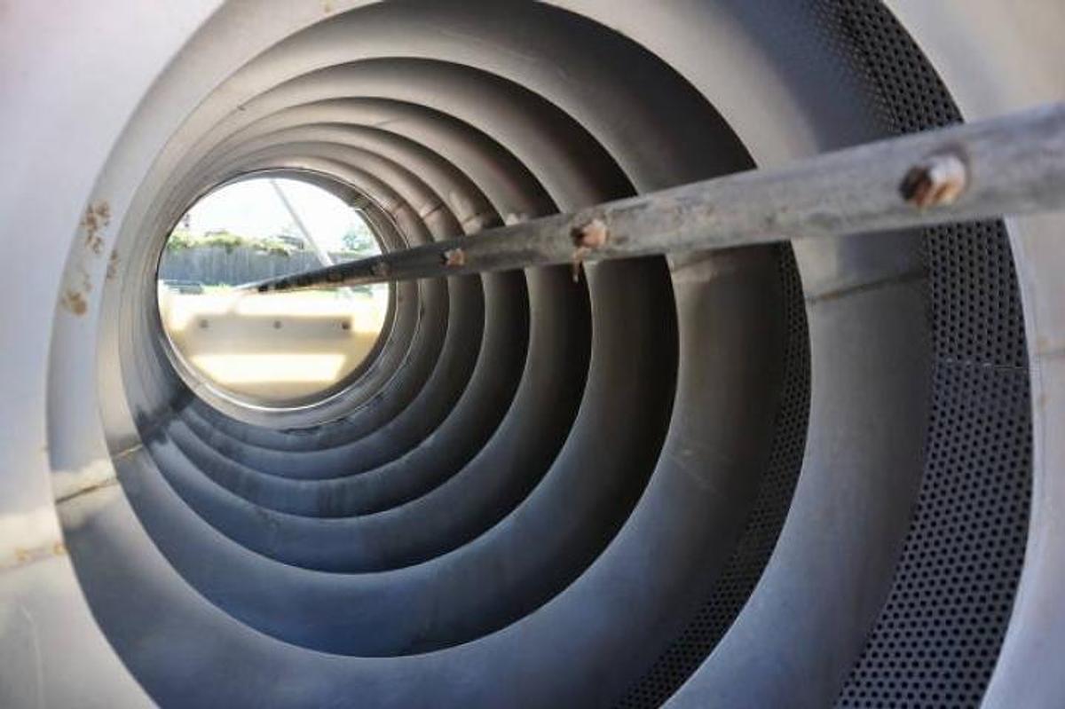 Used A.K. Robbins Stainless Steel Rotary Reel Washer