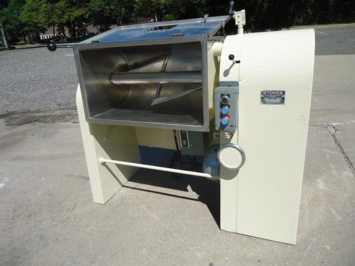 Used Stokes 21-H Stainless Steel Granulizing Mixer, Tilt Discharge