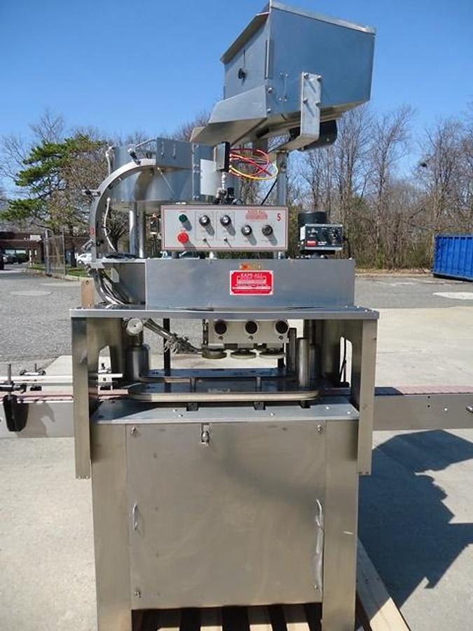 Used Kaps-All G-A Six Spindle Capper, Stainless Steel