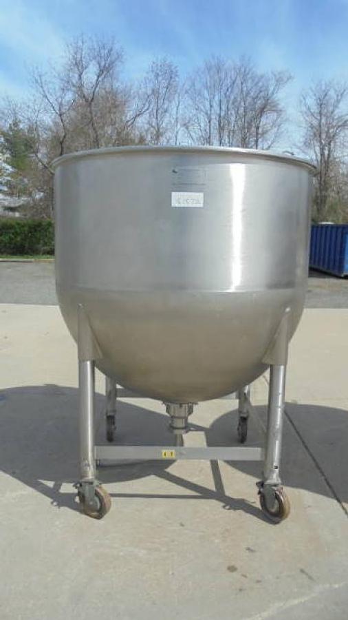 Used 500 Gallon Lee Hemispherical Portable Kettle, 316 Stainless