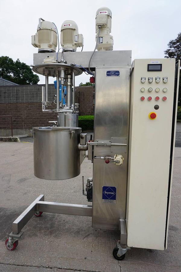 Used Fryma VME-20 316L SS Homogenizing/De-Aeration Mixer