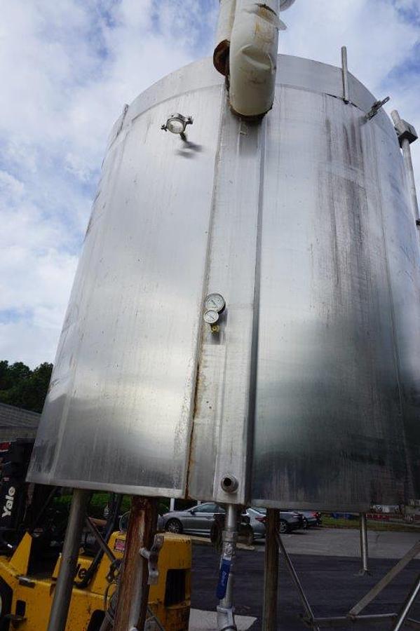 Used 1,200 Gallon Cherry Burrell Stainless Jacketed Closed Tank