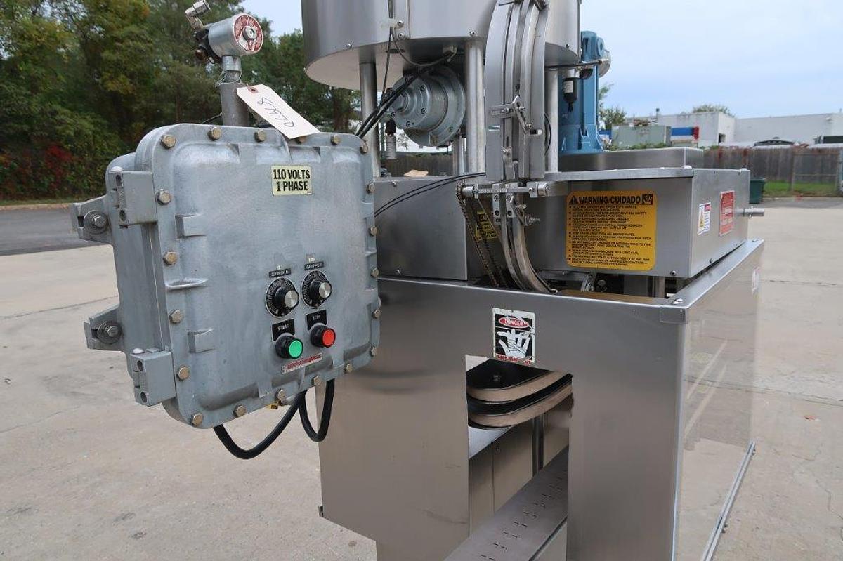 Used Kaps-All E4-X Four Spindle Explosion Proof Capper, Single phase