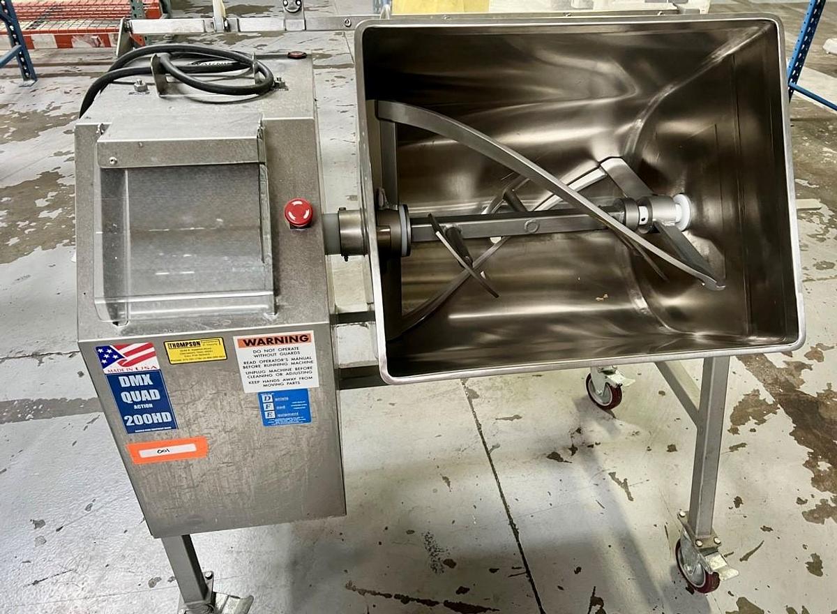 Used Daniels 200HD Stainless Steel Heavy Duty Double Acting Mixer, Tilt