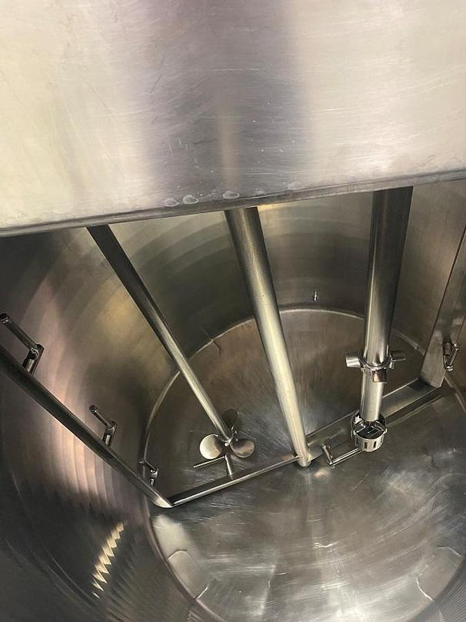 Used Walker 300 Gallon Jacketed Agi Mix Tank w/High Shear Mixer