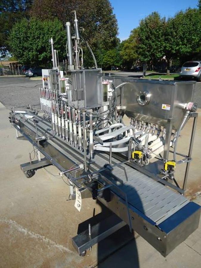 Used Kaps-All Vol-32-16 Twenty Piston Dual Lane Fully Automatic High Speed Filler