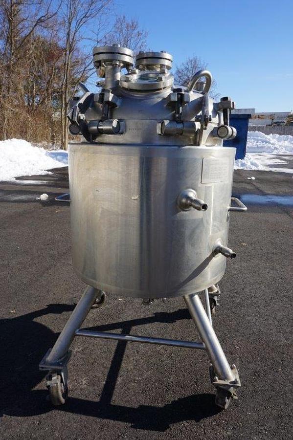 Used 35 Gallon APV Crepaco SS Jacketed Pressure Kettle, Portable
