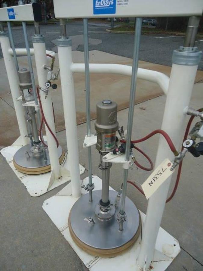 Used Graco Monark Stainless Steel Drum Unloading Pumps With Rams (2)