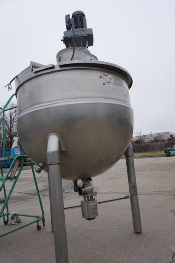 Used 200 Gallon Groen SS Twin Action Scraper Kettle, 90 PSI Jacket