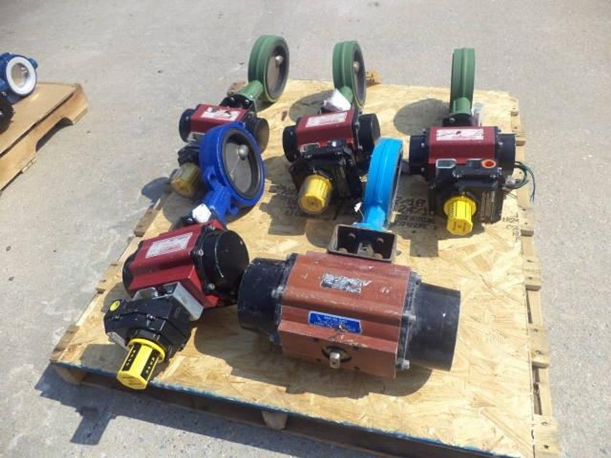 Used Watts 6 Inch Diameter Electrically Actuated Butterfly Valves (5)