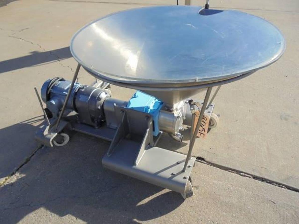 Used G&H Hopper Fed Positive Displacement Pump, 5HP