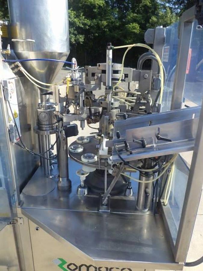 Used Unipac Jolly 50 Plastic Tube Filling/Sealing Machine, Laminate Tubes